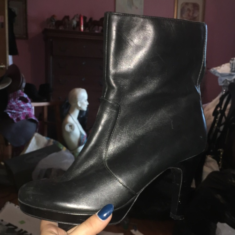 Black Booties Size 7